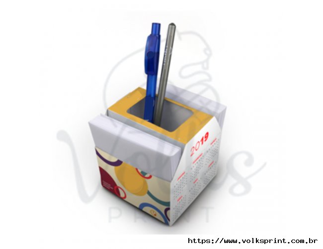 Porta canetas calend�rio
